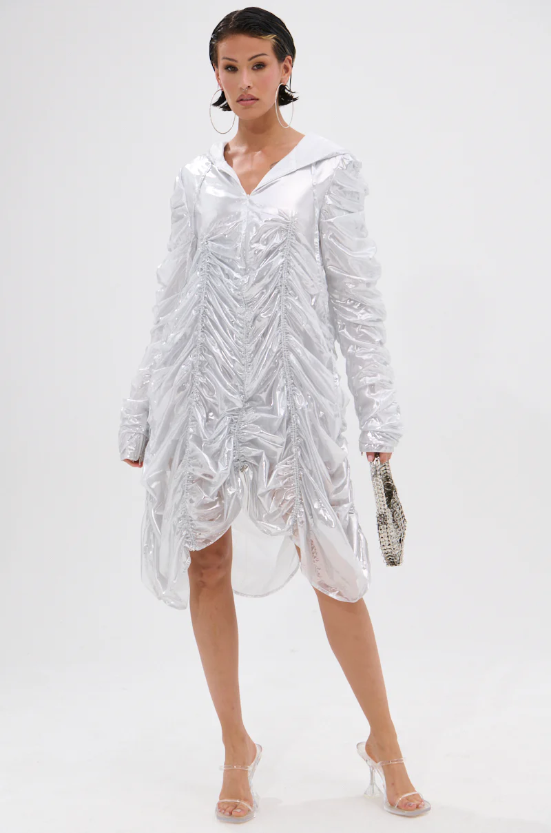 WAYS TO GO METALLIC ADJUSTABLE DRESS IN WHITE - Image 7
