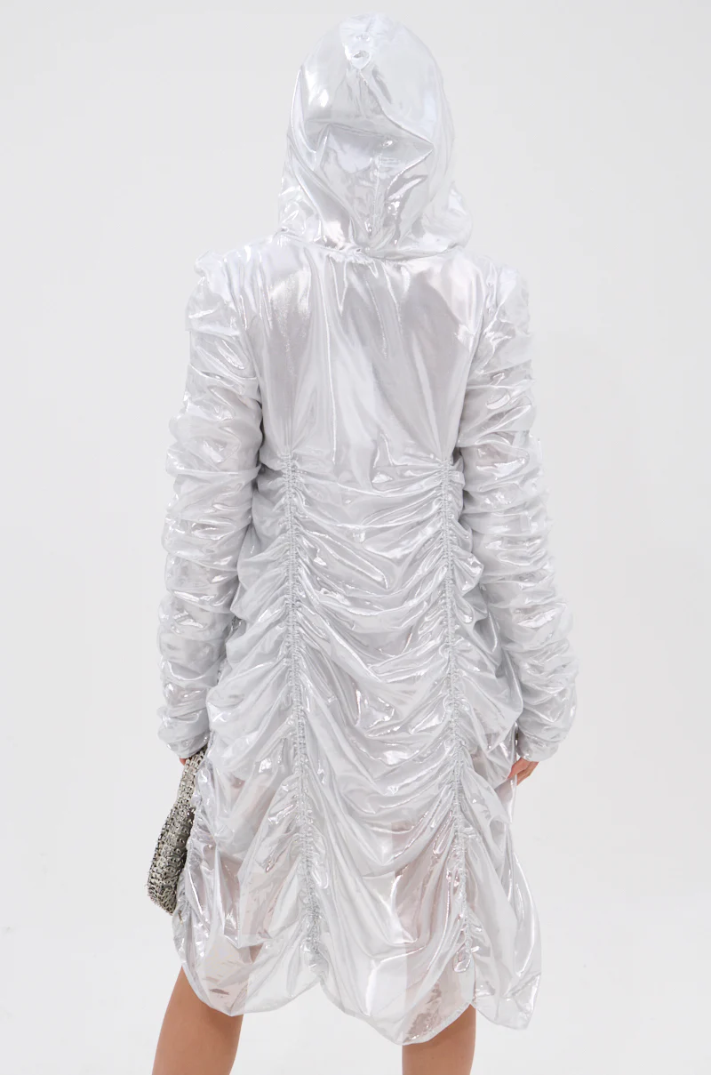 WAYS TO GO METALLIC ADJUSTABLE DRESS IN WHITE - Image 9