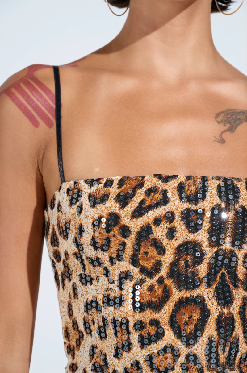 WE ALL FAM LEOPARD PRINT MINI DRESS - Image 8