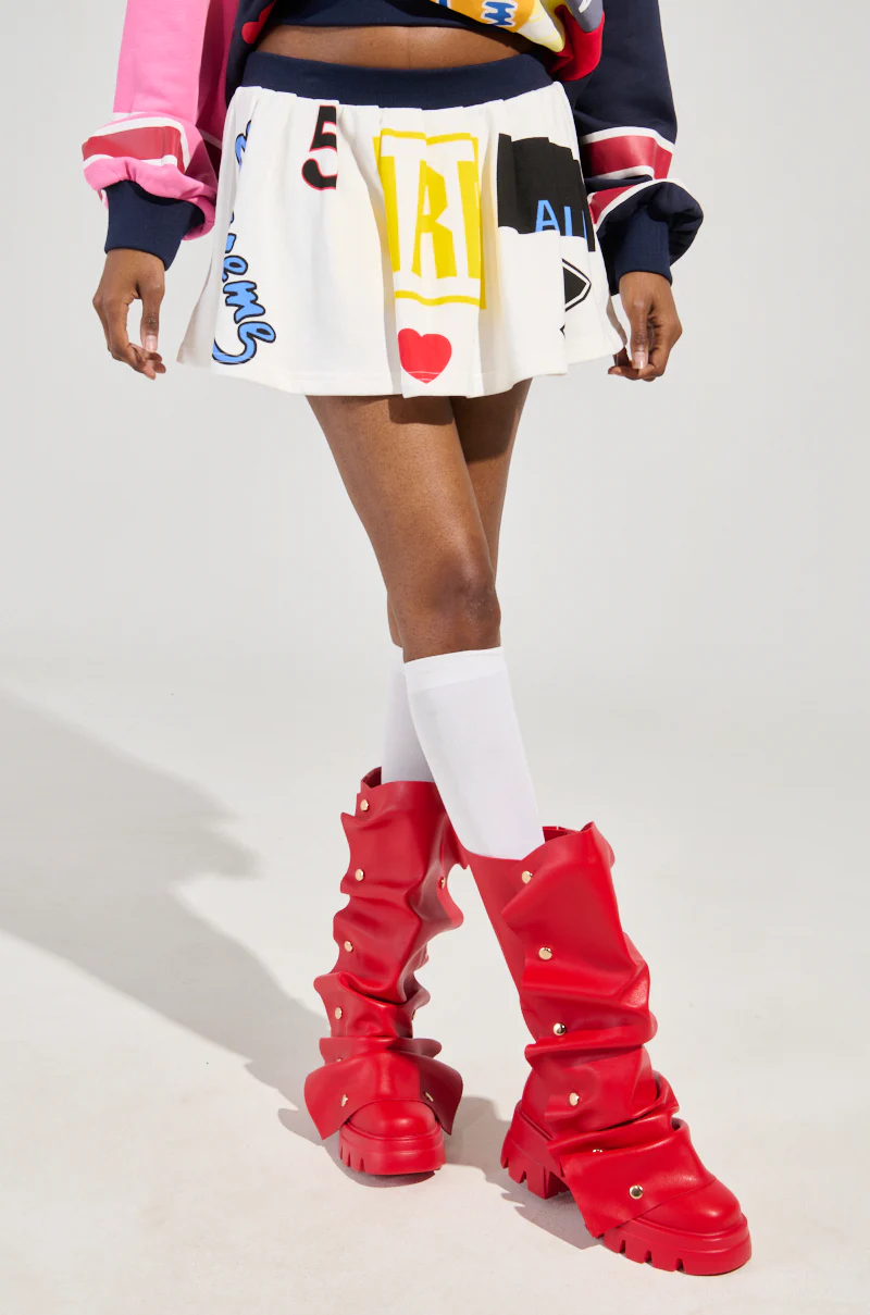WE ARE INFINITE PLEATED MINI SKIRT - Image 3