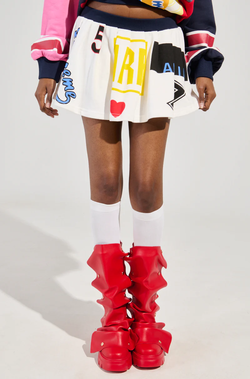 WE ARE INFINITE PLEATED MINI SKIRT - Image 4