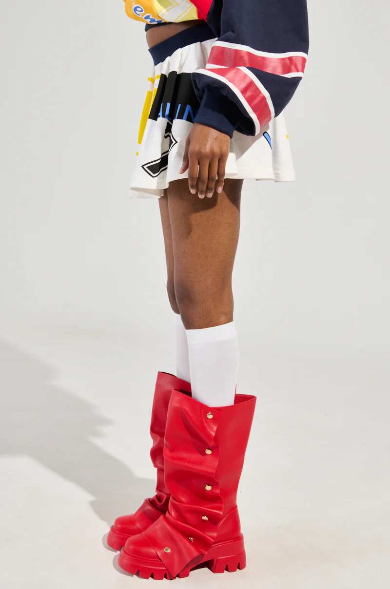 WE ARE INFINITE PLEATED MINI SKIRT - Image 5