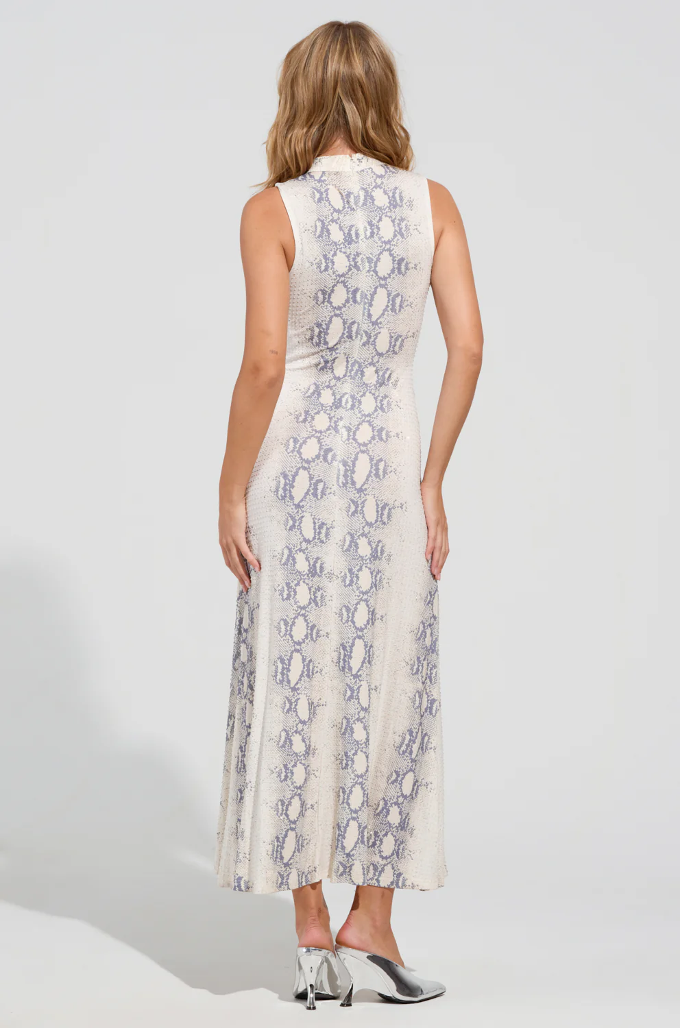 WE FOUND LOVE SNAKE MESH MAXI DRESS - Image 5