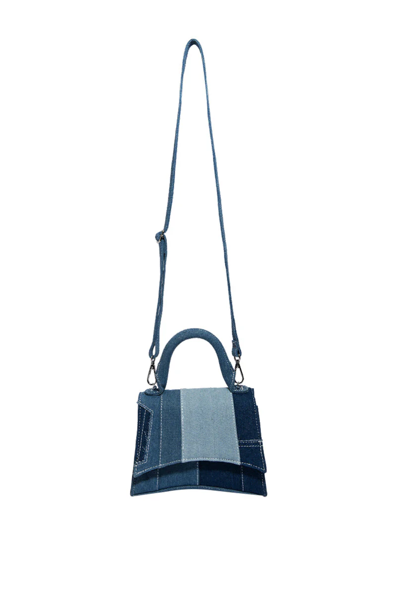 WESTIE PATCHWORK DENIM PURSE - Image 5
