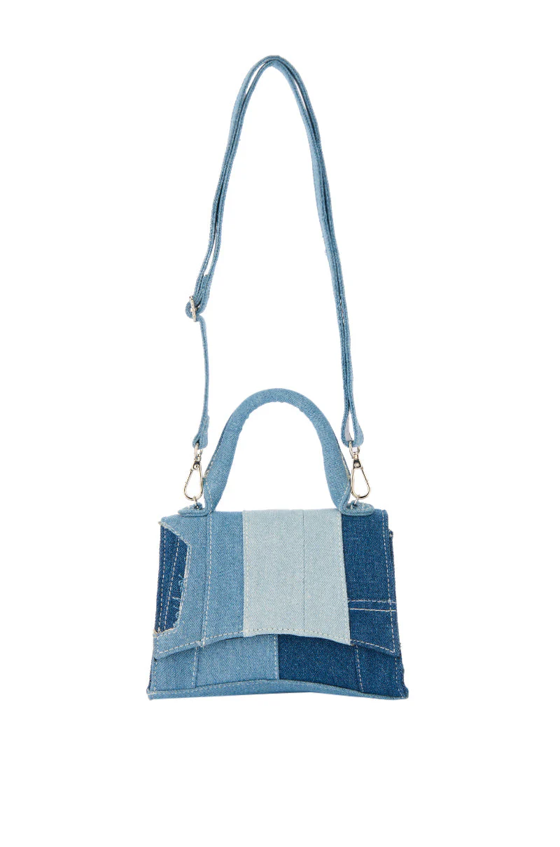 WESTIE PATCHWORK DENIM PURSE - Image 6