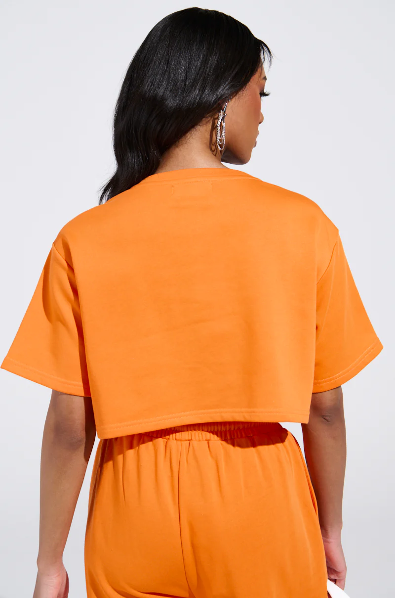 WHATEVER YOU WANT CROPPED RHINESTONE FRINGE TEE - Image 4
