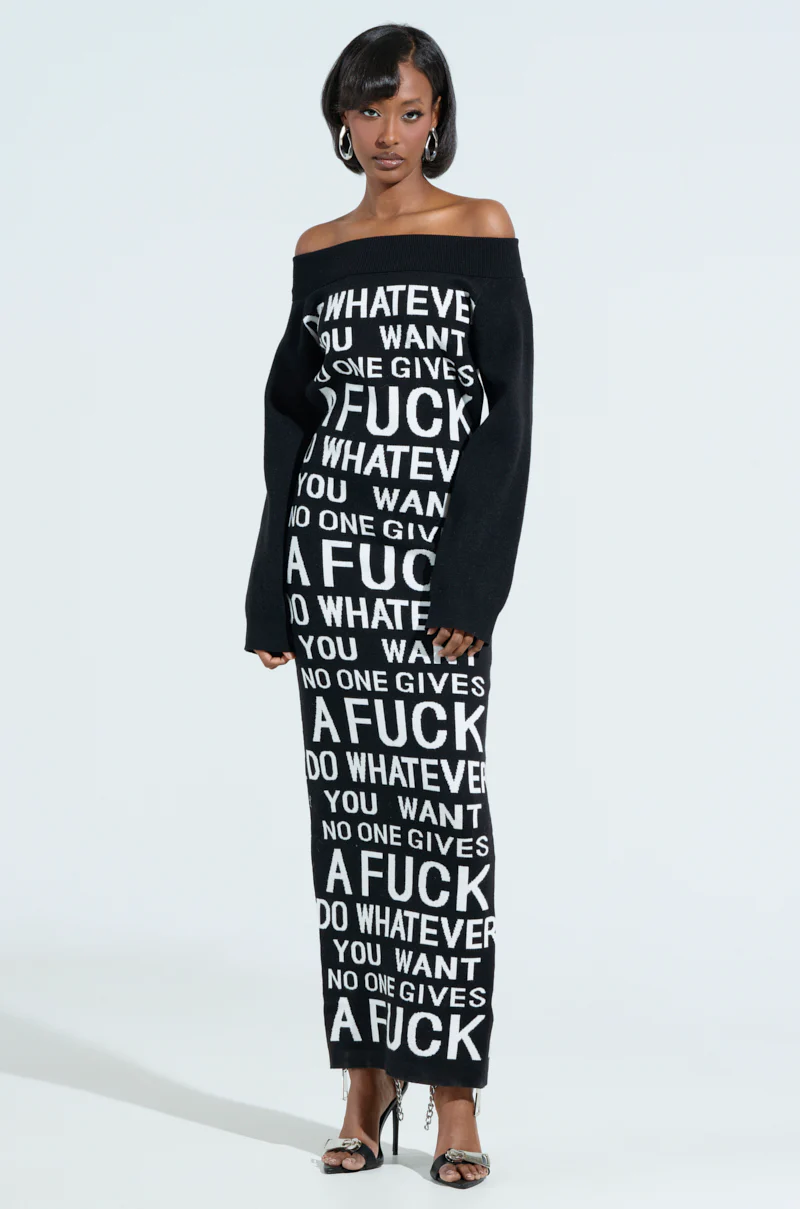 WHATEVER YOU WANT KNIT MAXI DRESS - Image 2