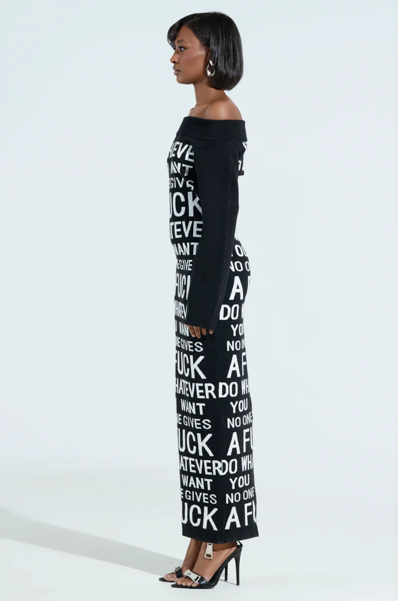WHATEVER YOU WANT KNIT MAXI DRESS - Image 3
