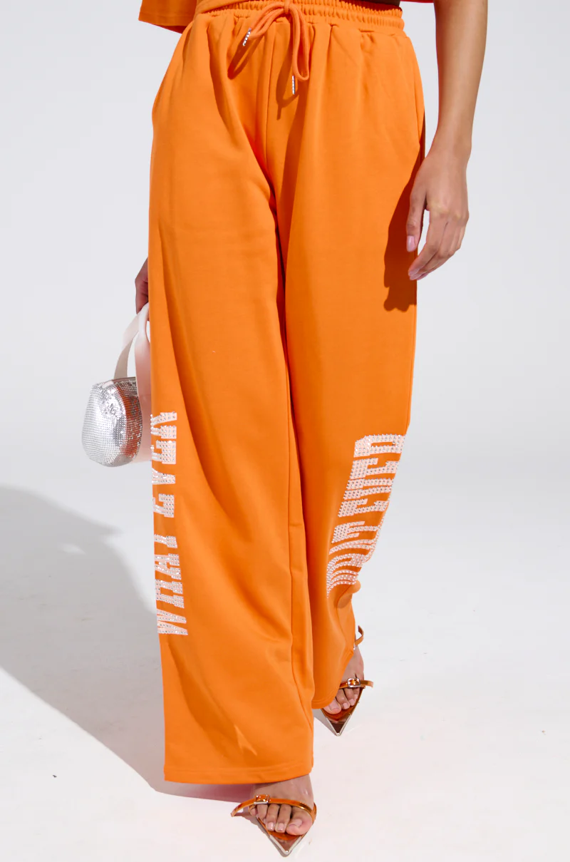 WHATEVER YOU WANT RHINESTONE SWEATPANTS - Image 2