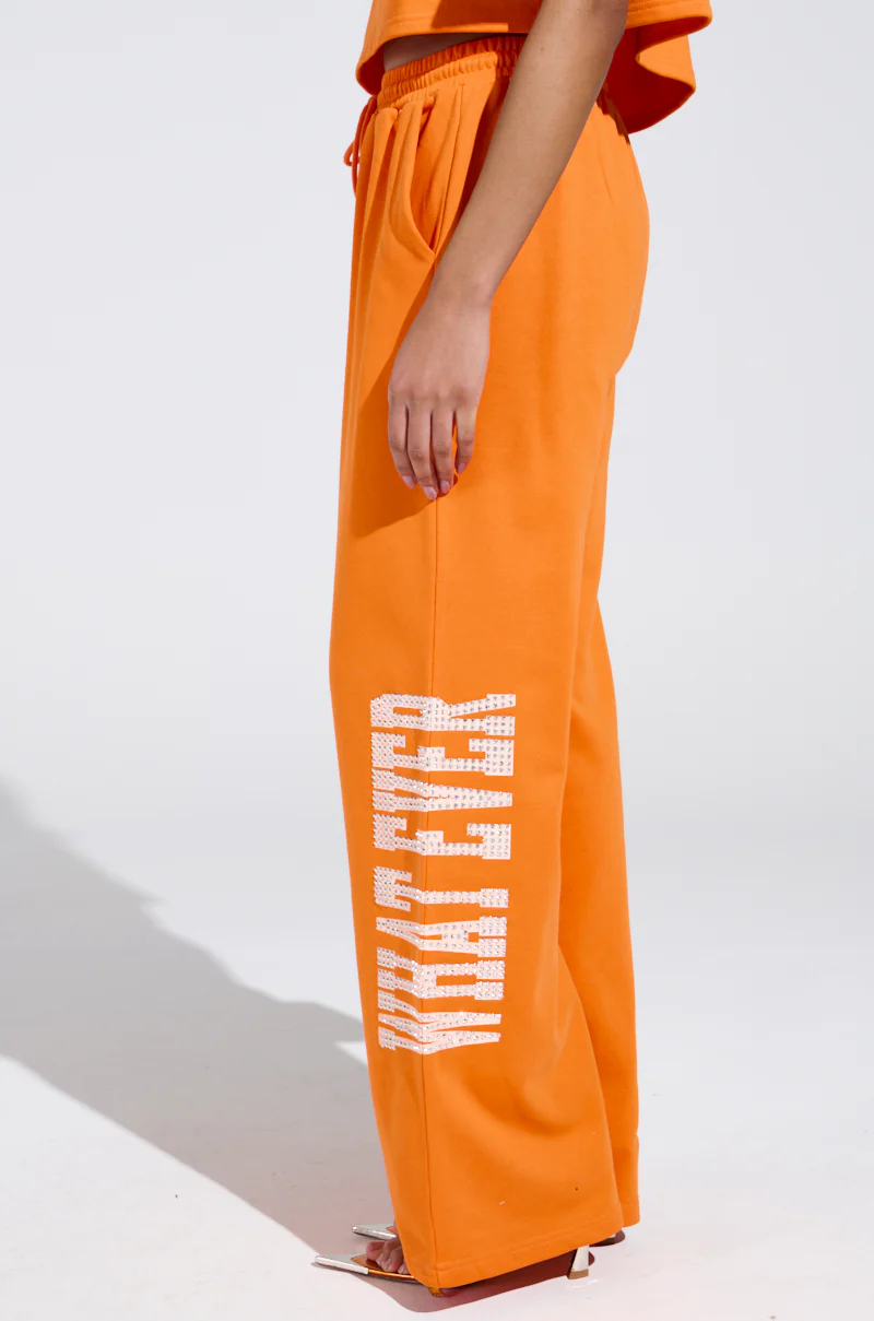 WHATEVER YOU WANT RHINESTONE SWEATPANTS - Image 4