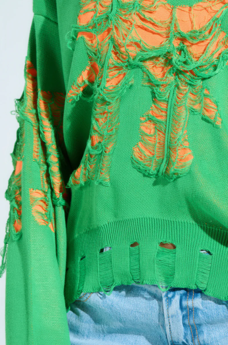 WHERE ARE YOU DISTRESSED SWEATER - Image 6