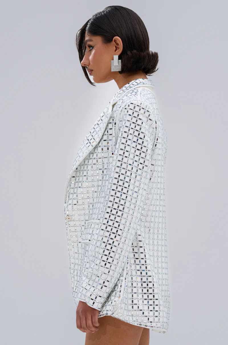 WHITE HOT EMBELLISHED BLAZER - Image 5