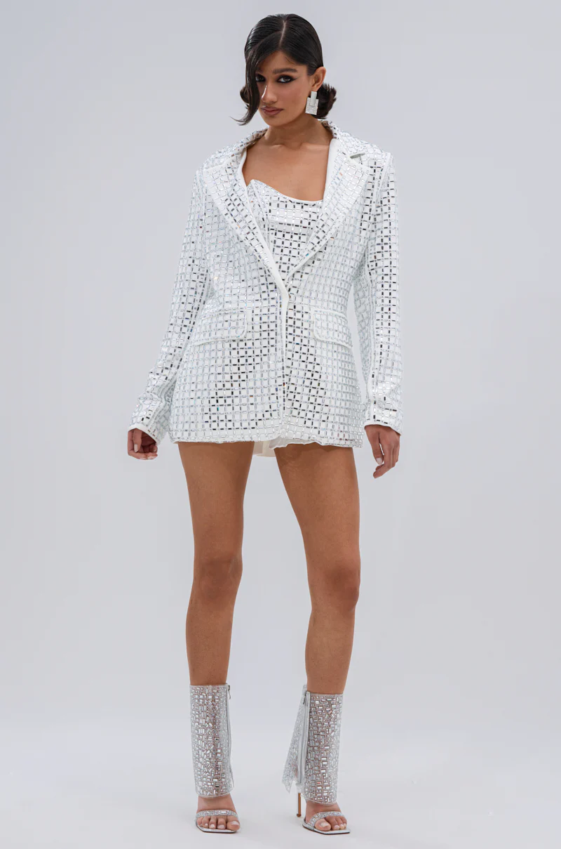 WHITE HOT EMBELLISHED BLAZER - Image 7