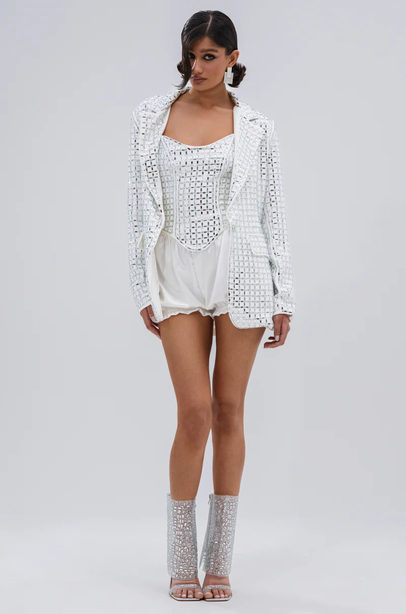 WHITE HOT EMBELLISHED BLAZER - Image 8
