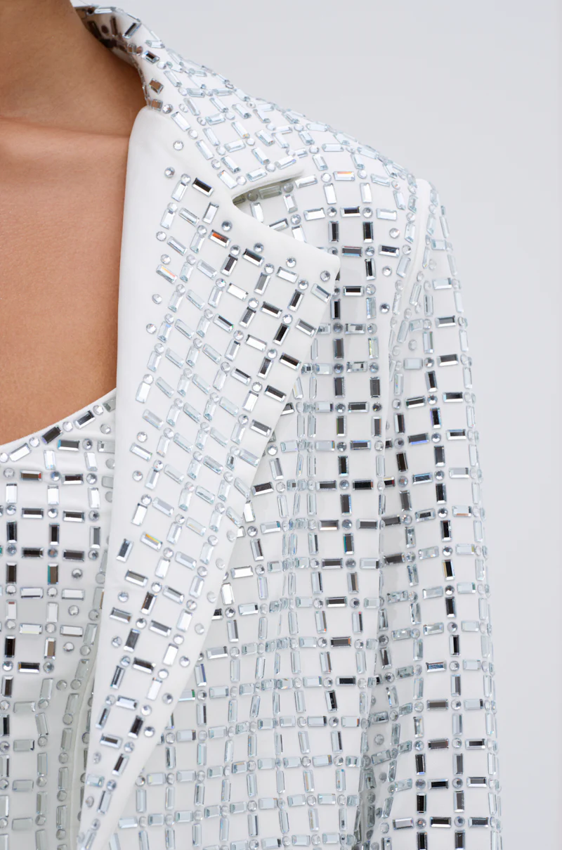 WHITE HOT EMBELLISHED BLAZER - Image 9