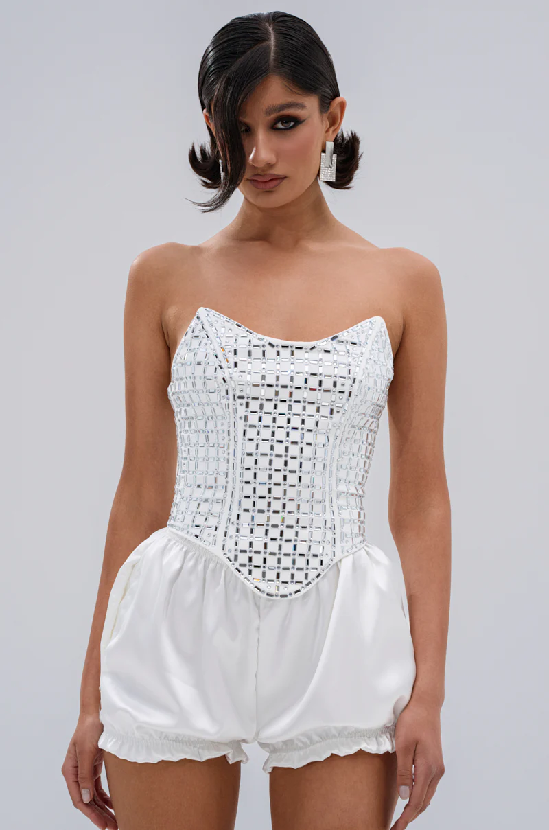 WHITE HOT EMBELLISHED CORSET - Image 2