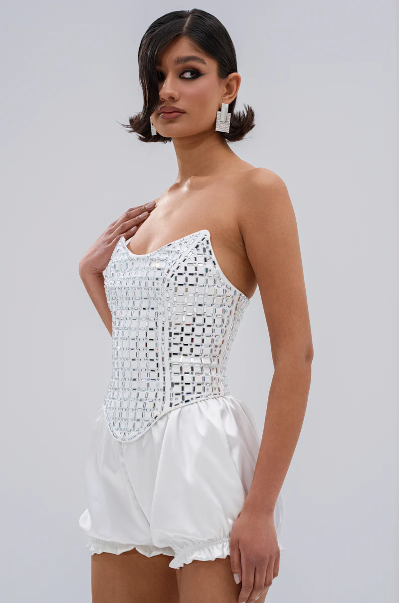WHITE HOT EMBELLISHED CORSET - Image 4