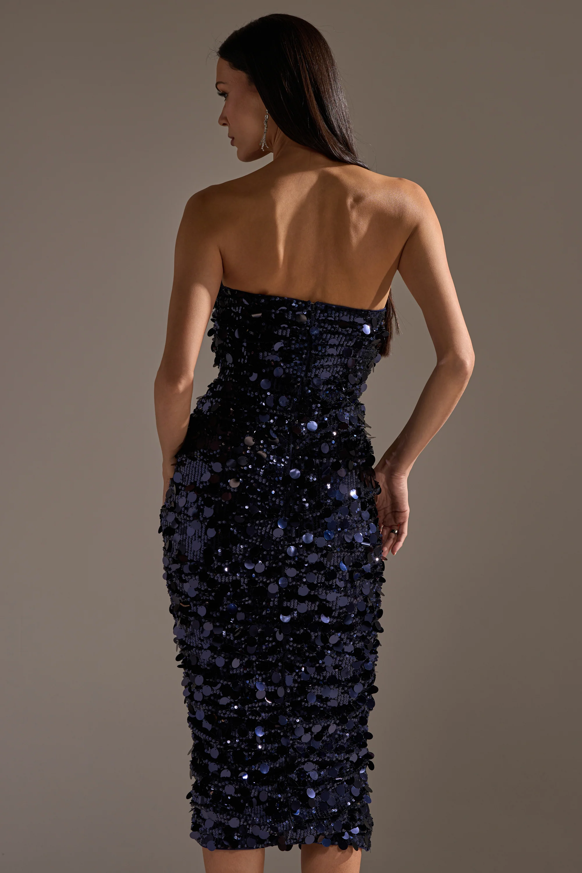 WHO'S THAT GIRL SEQUIN MIDI DRESS - Image 8