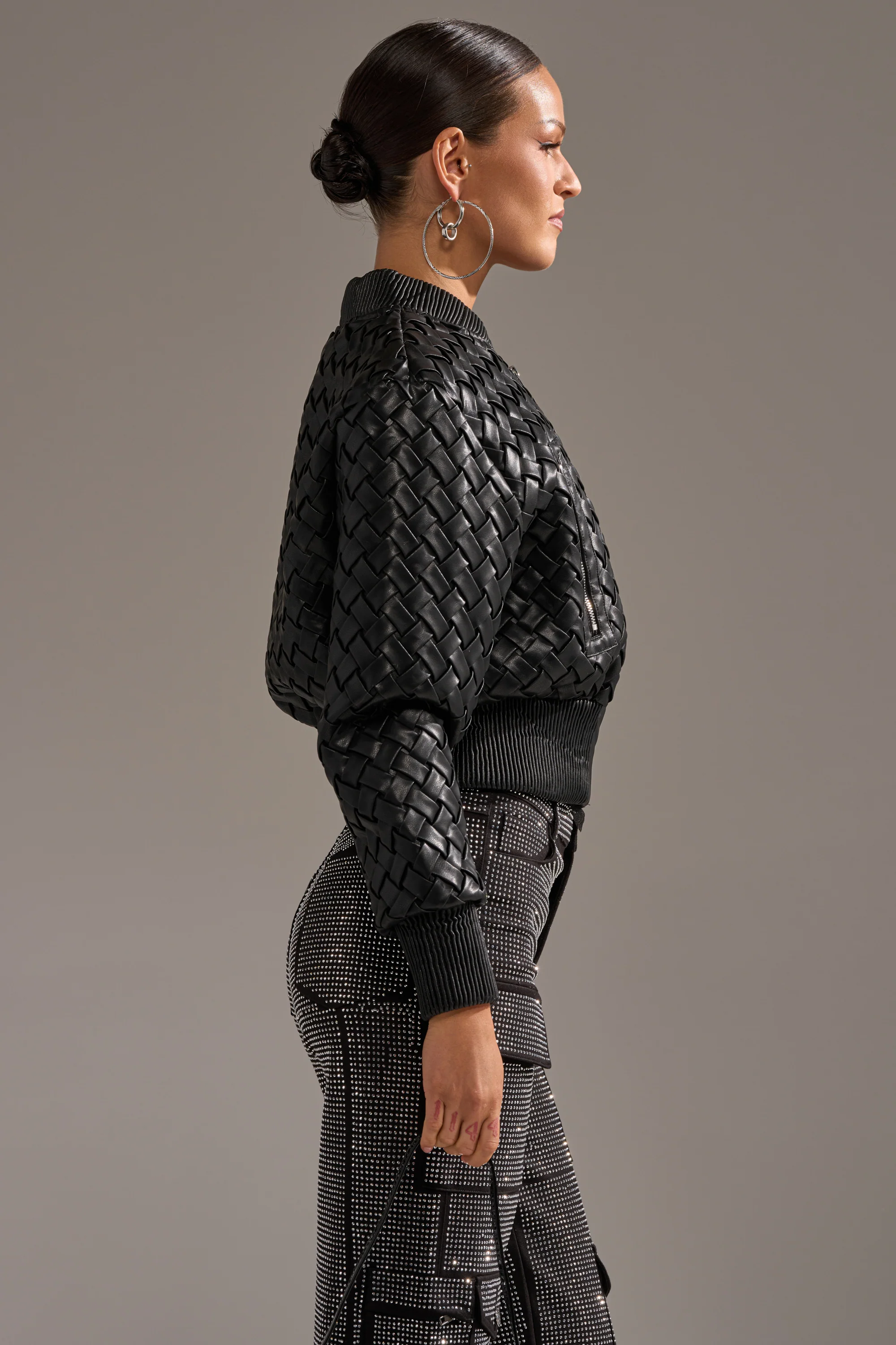 WICKER PARK WOVEN BOMBER - Image 5