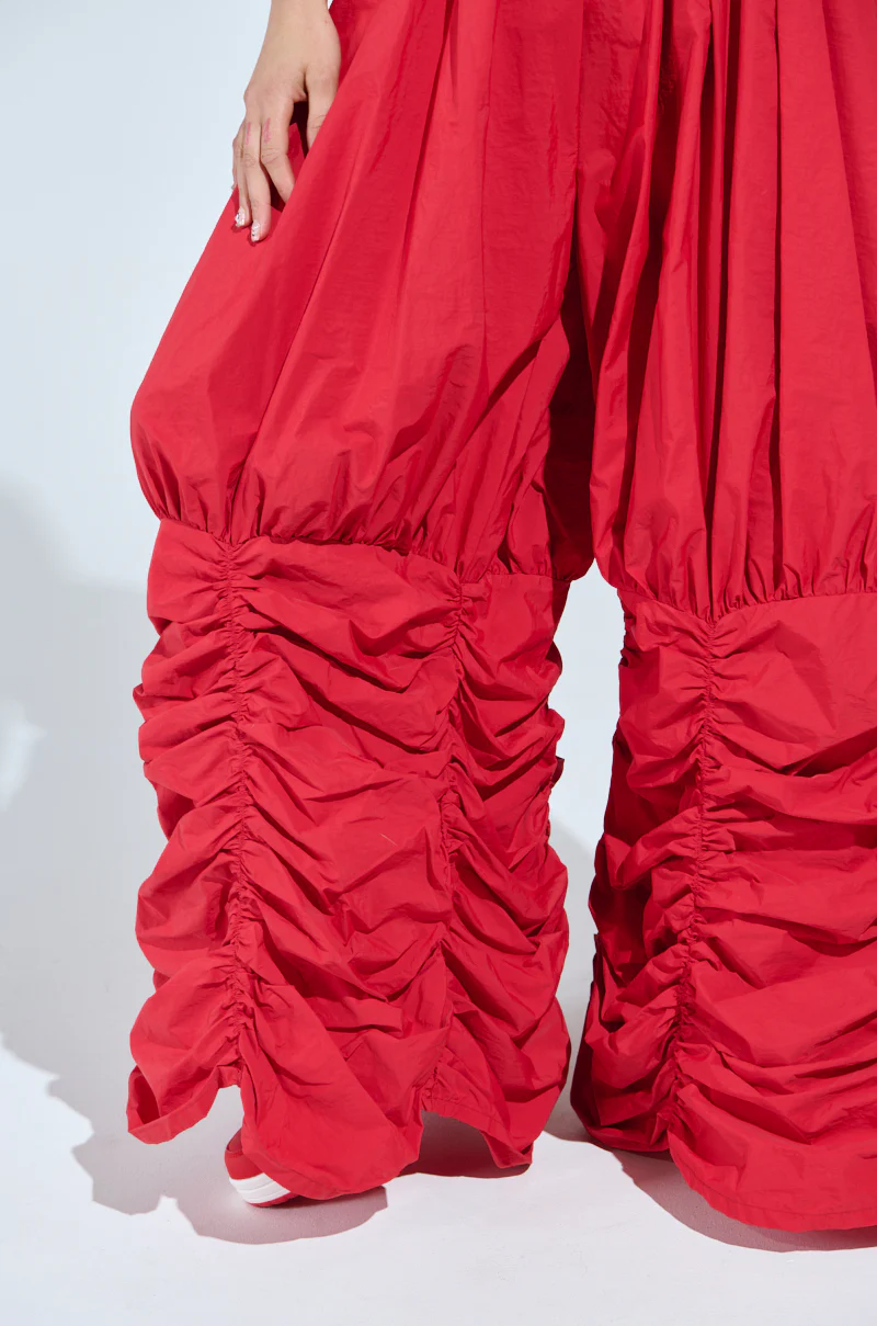 WIDE LEG SCRUNCHED HEM PANTS - Image 6