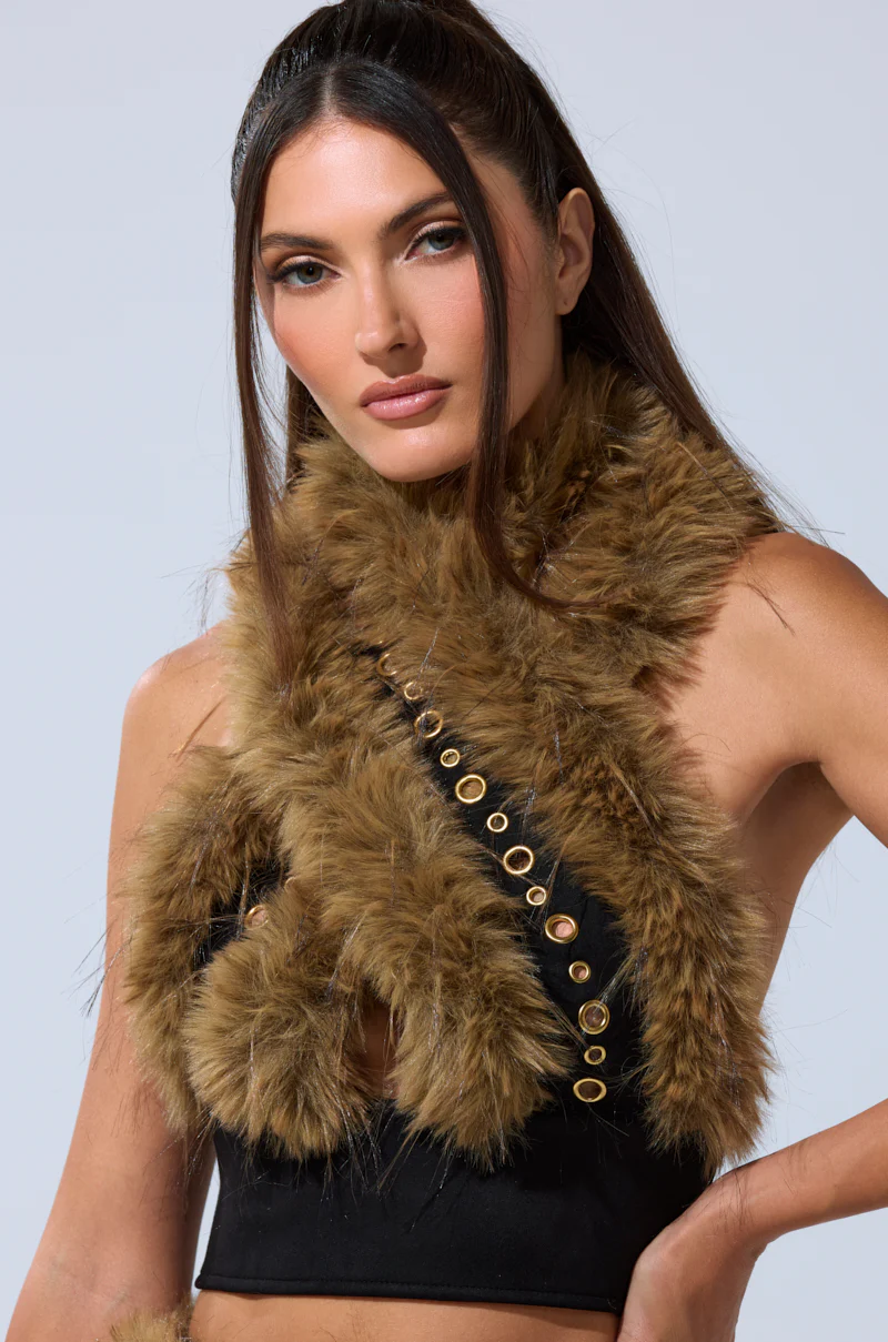 WILD AND FREE FUR BLOUSE - Image 2