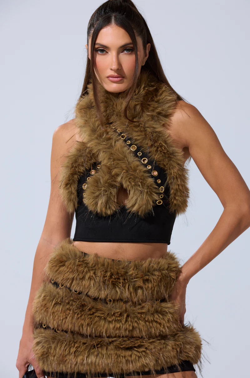WILD AND FREE FUR BLOUSE - Image 4