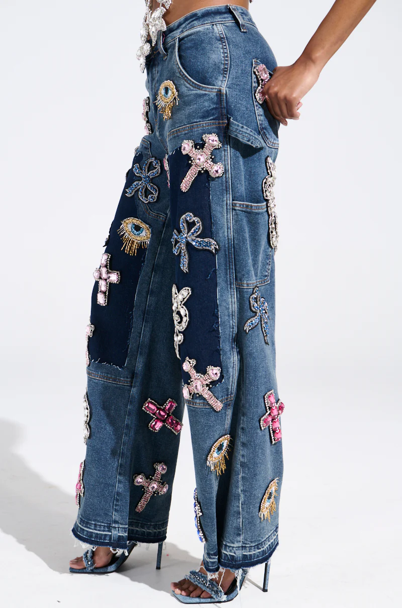 WILD AND FREE RHINESTONE DENIM - Image 5