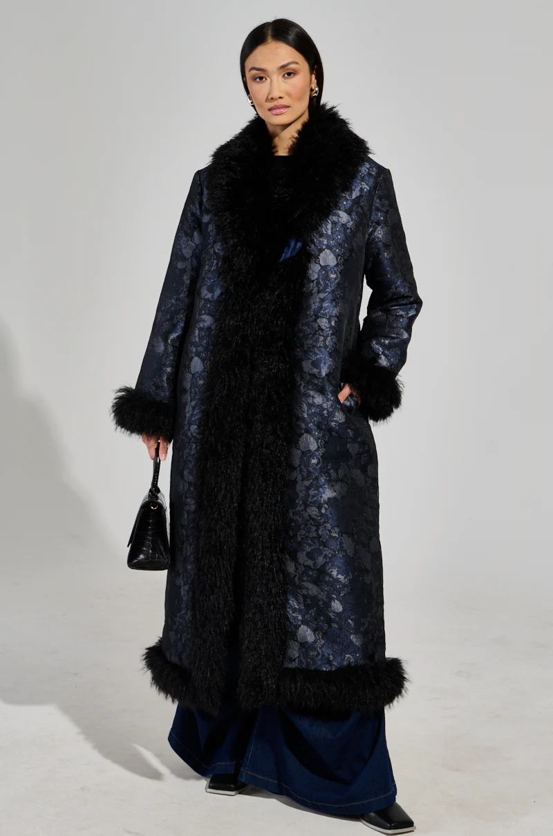WILD CARD BROCADE TRENCH COAT - Image 3