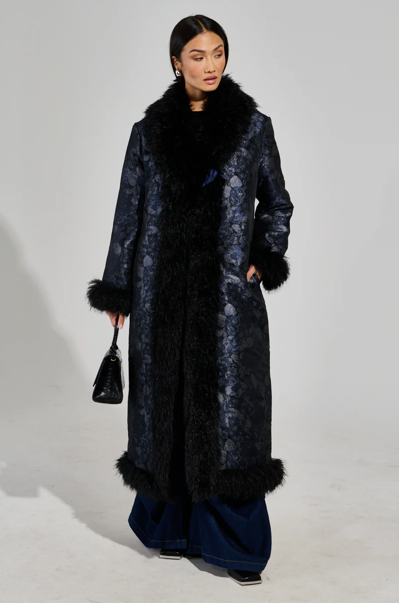 WILD CARD BROCADE TRENCH COAT - Image 4