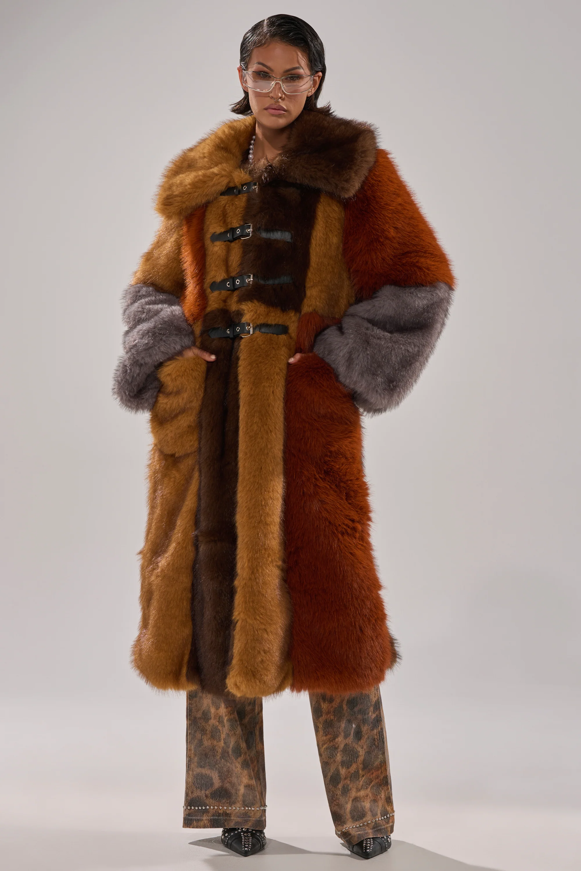 WILD CARD PATCHWORK FAUX FUR - Image 2