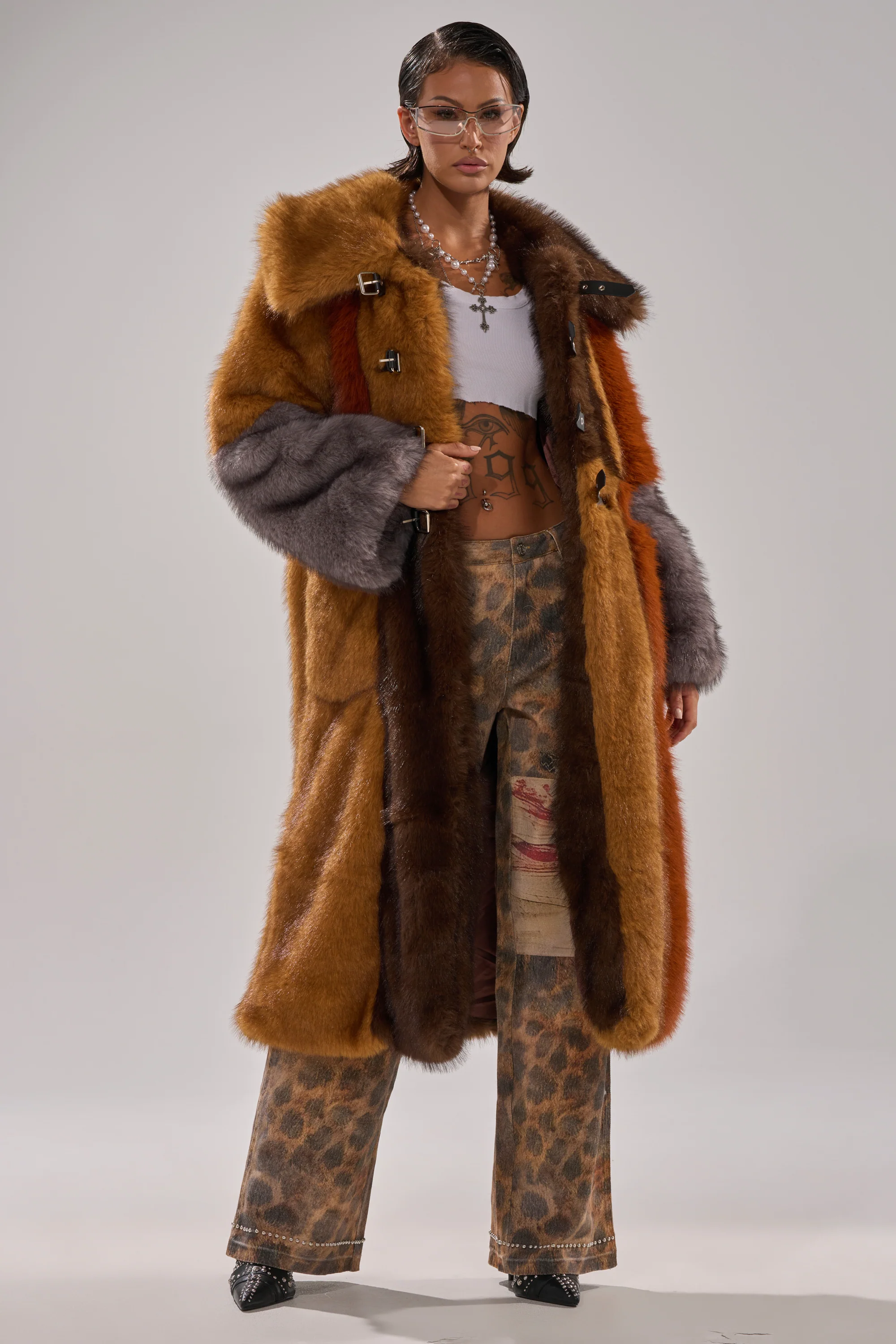 WILD CARD PATCHWORK FAUX FUR - Image 3