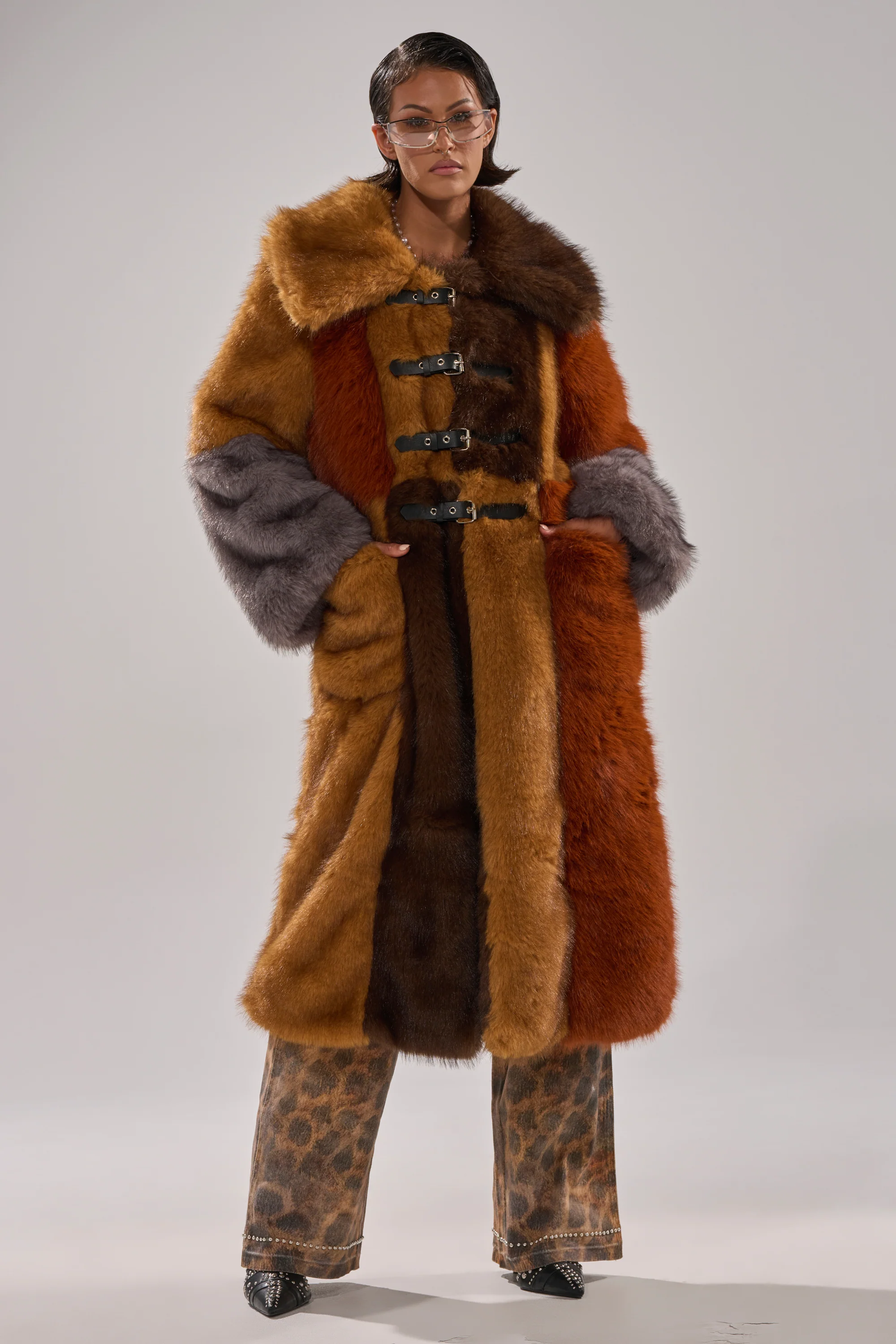 WILD CARD PATCHWORK FAUX FUR - Image 4