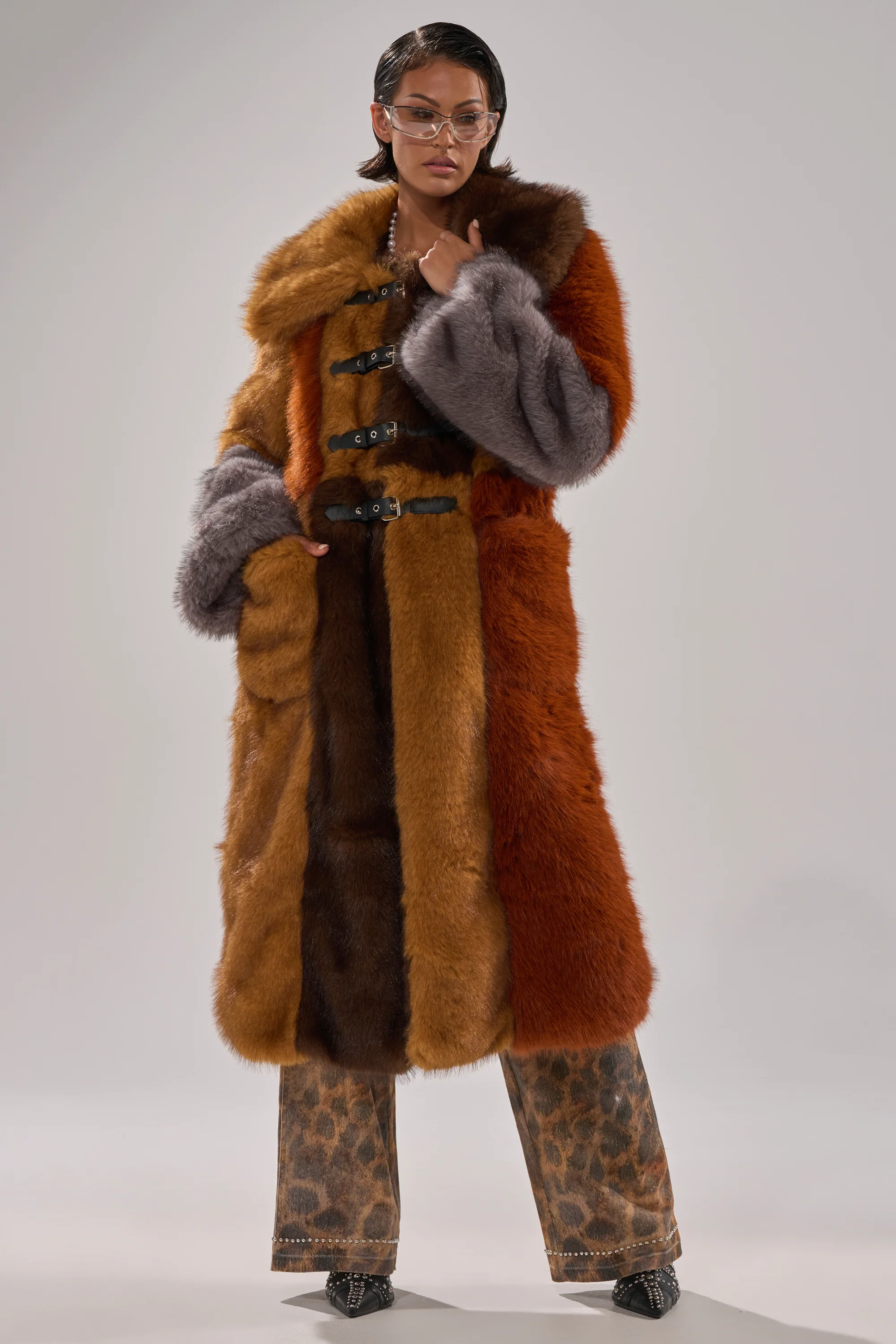 WILD CARD PATCHWORK FAUX FUR - Image 5