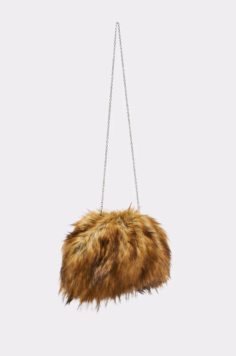 WILD CHILD FAUX FUR CLUTCH - Image 6