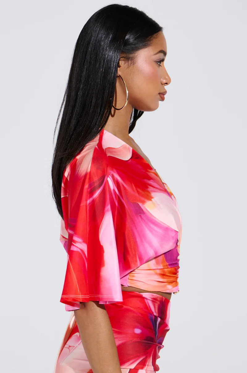 WILD FIRE FLORAL BLOUSE - Image 3