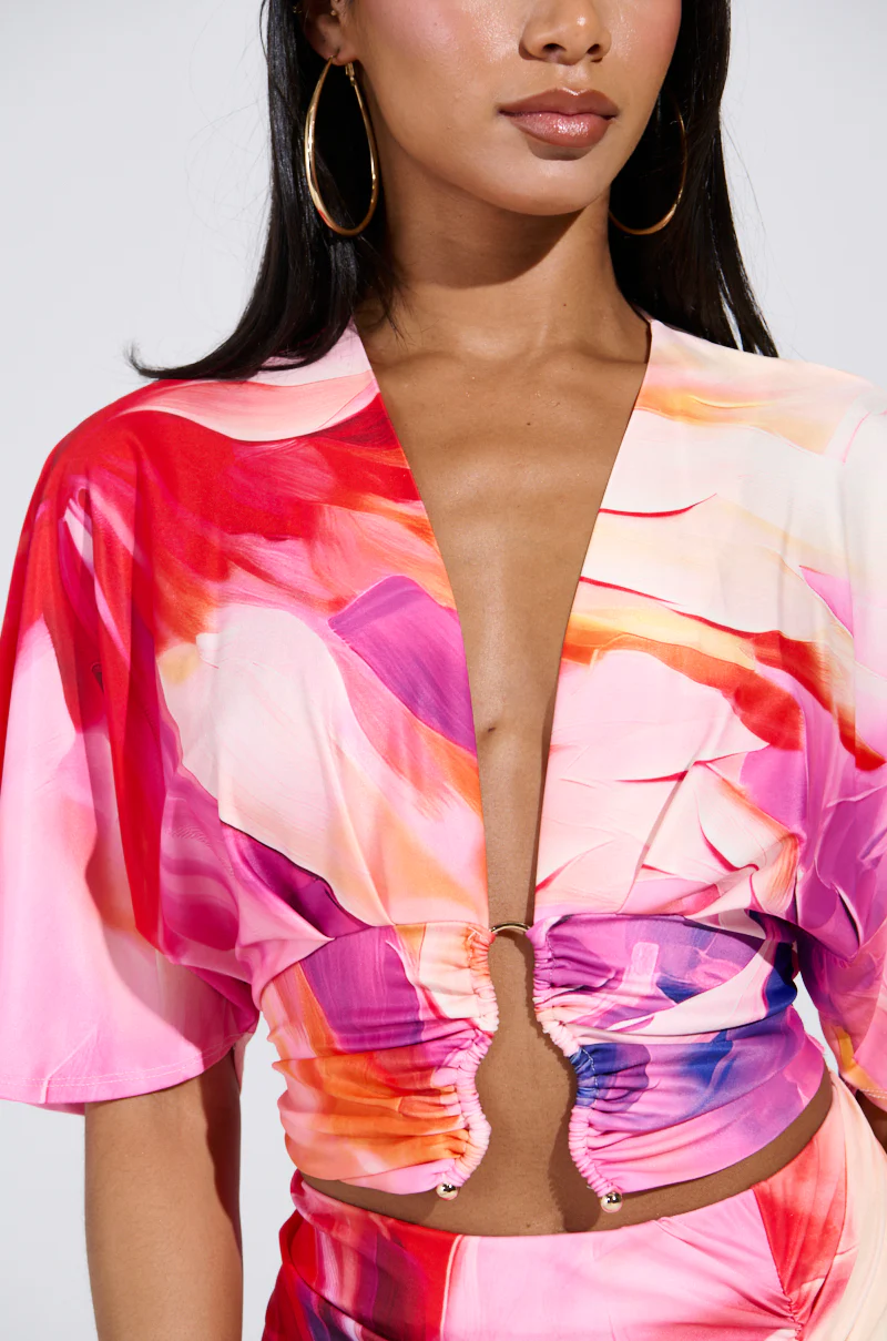 WILD FIRE FLORAL BLOUSE - Image 7