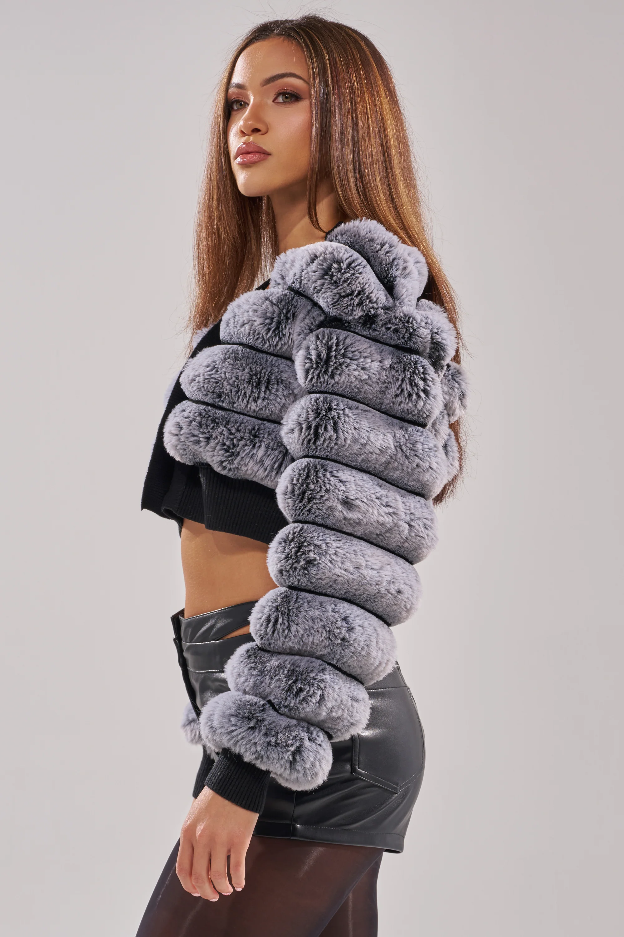 WILD HEART FAUX FUR CARDIGAN - Image 3