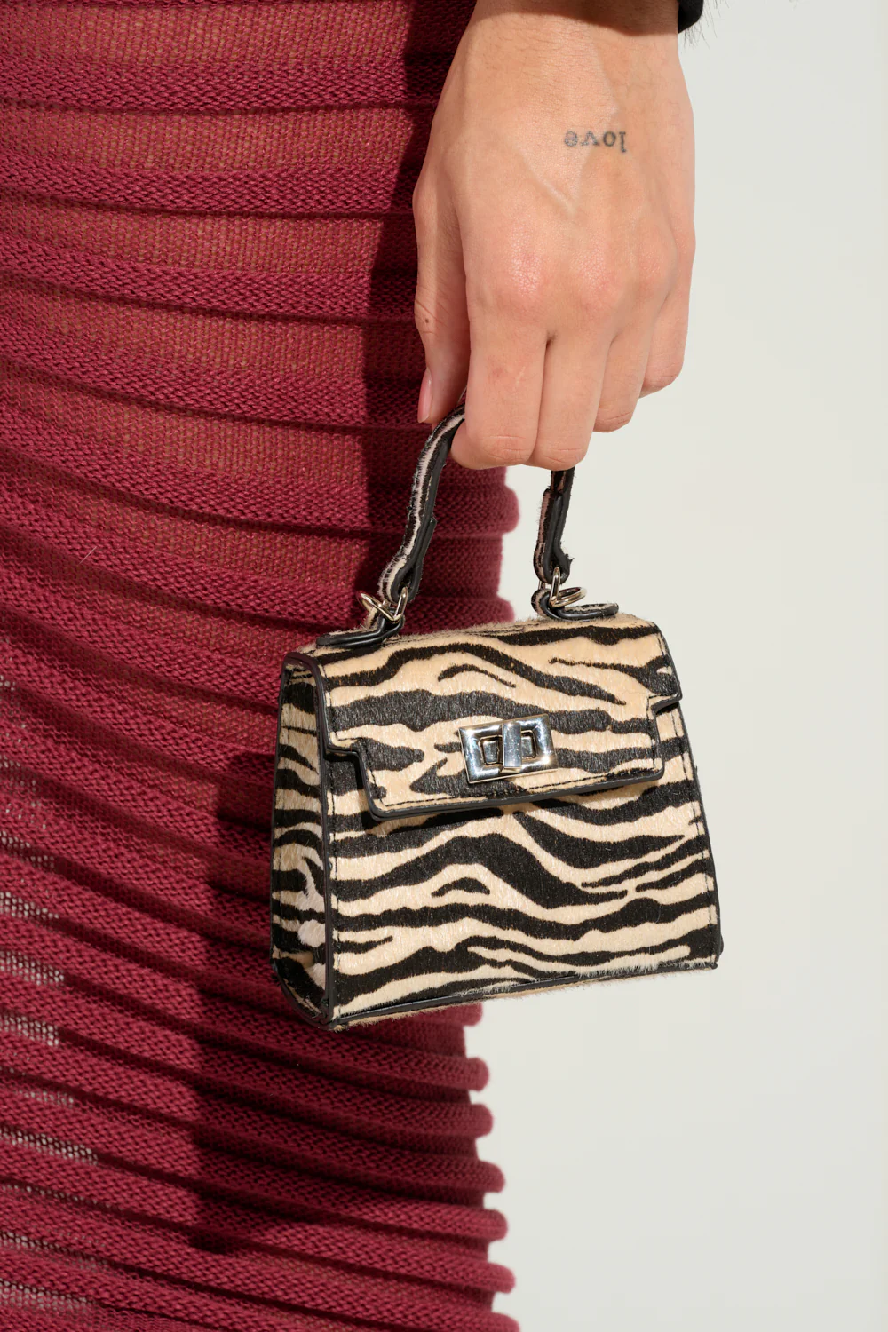 WILD ONE ZEBRA MINI PURSE