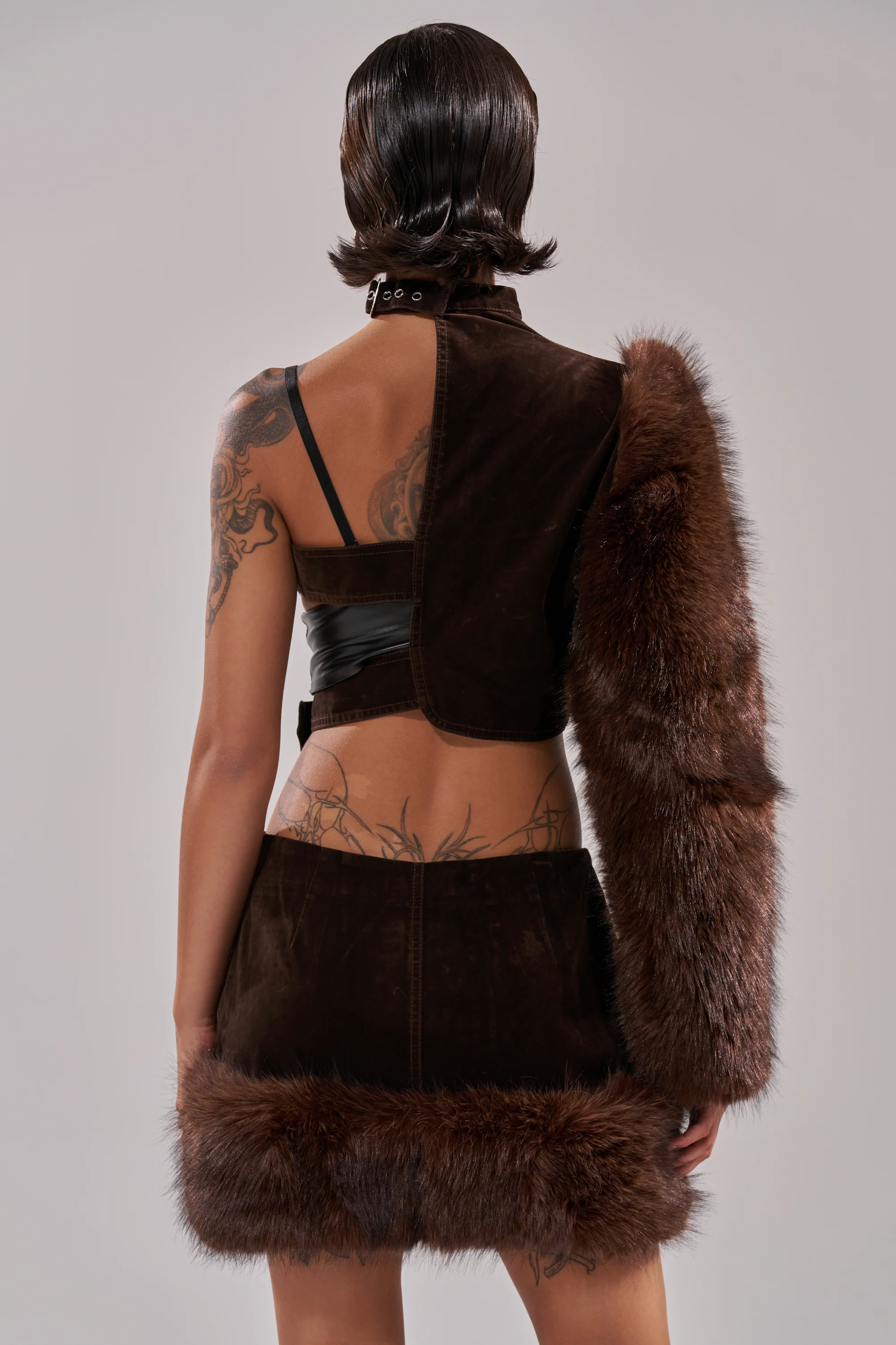 WILD SIDE SINGLE SLEEVE FUR TOP - Image 5