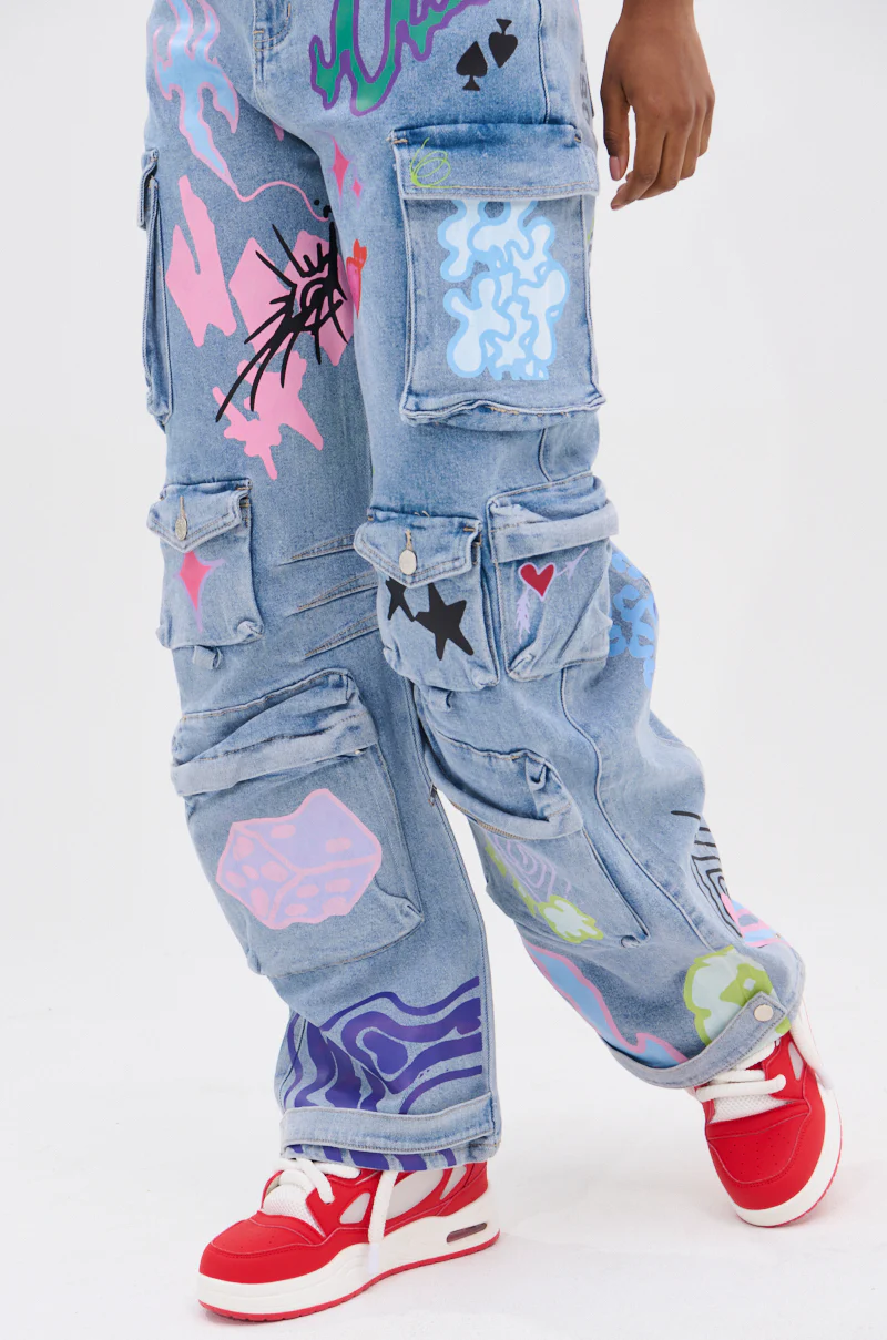 WILD SOUL GRAFFITI CARGO PANT - Image 7