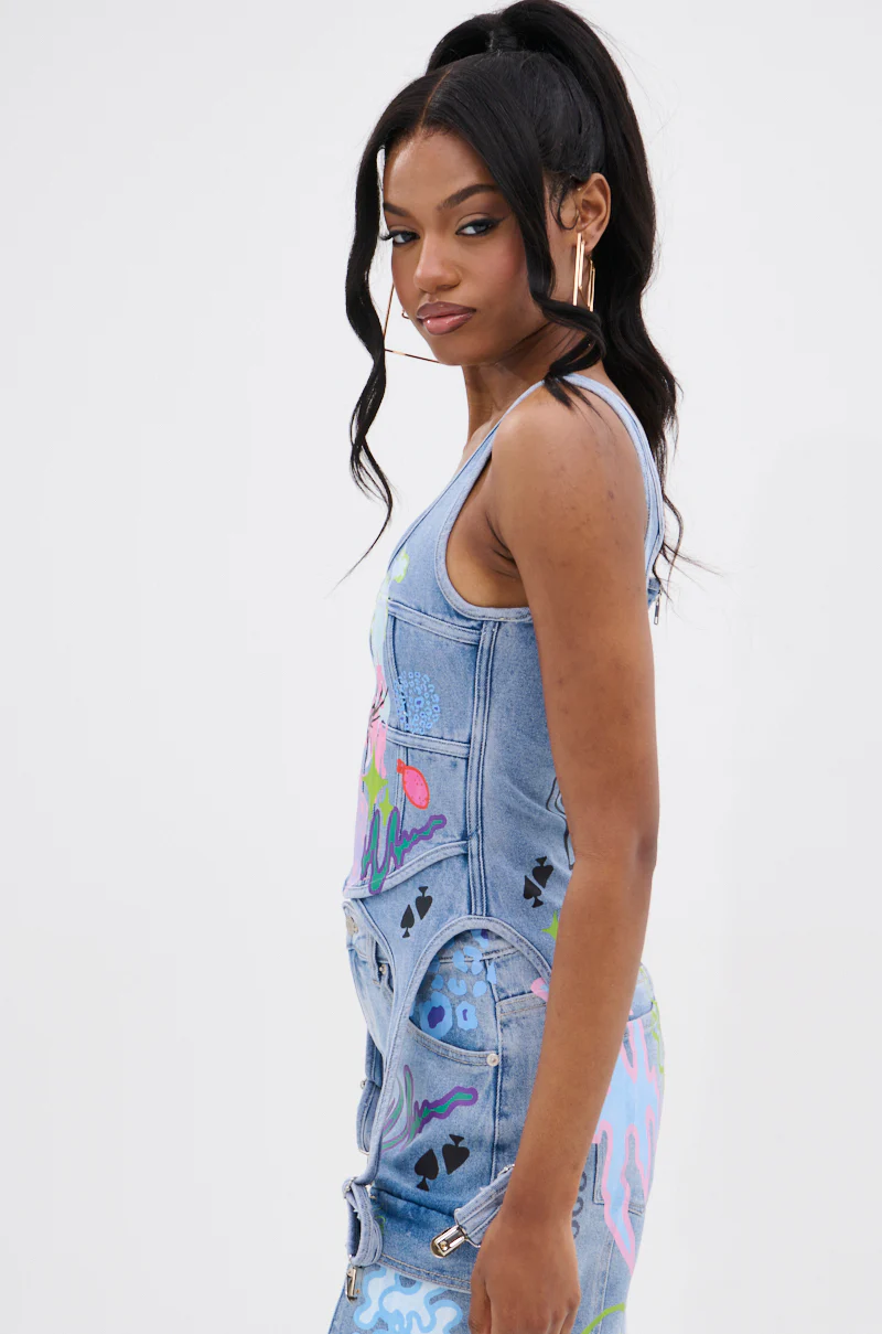 WILD SOUL GRAFFITI CORSET TOP - Image 4