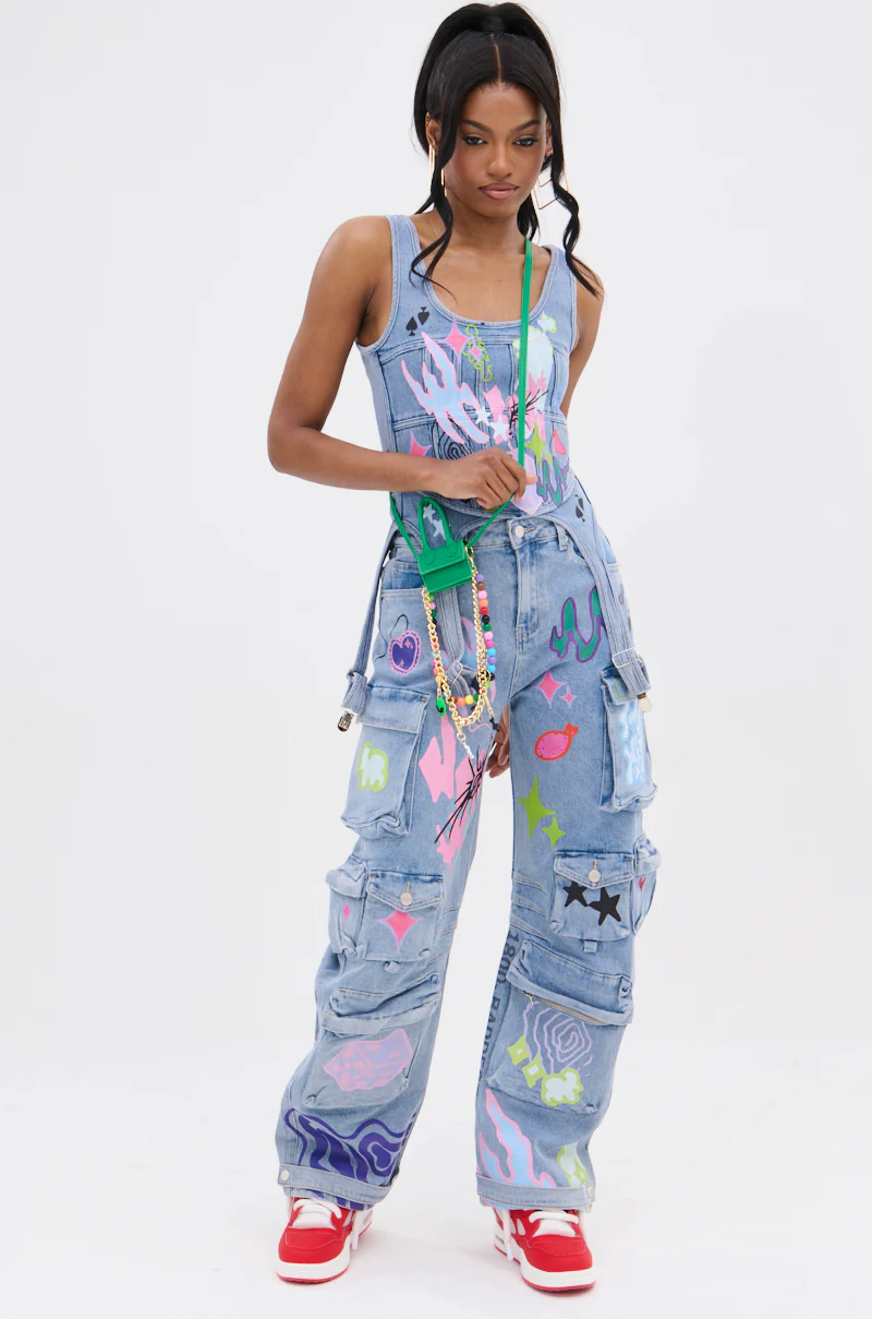 WILD SOUL GRAFFITI CORSET TOP - Image 6