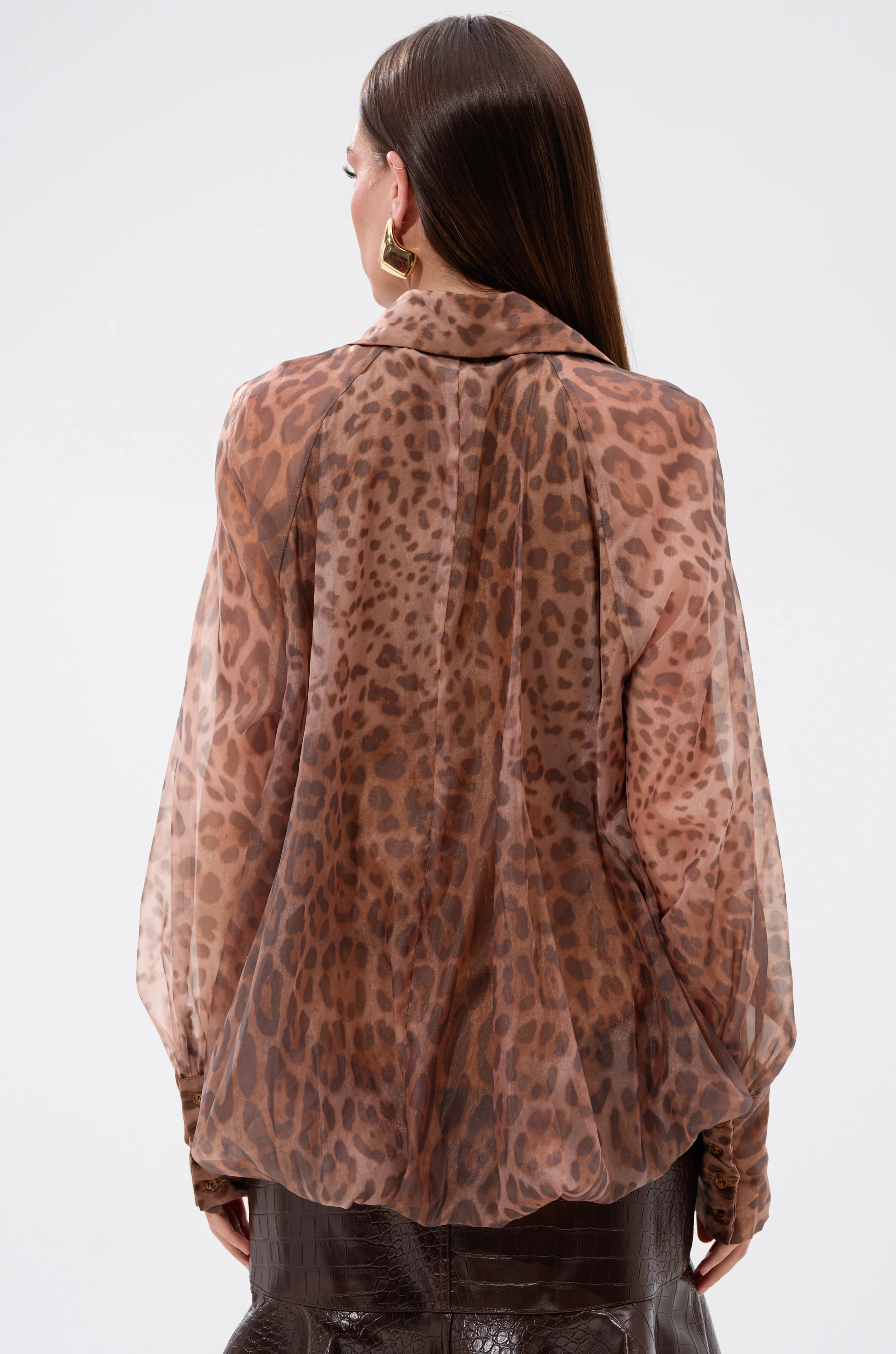 WILD SPIRIT HIGH LOW SHEER BLOUSE - Image 4