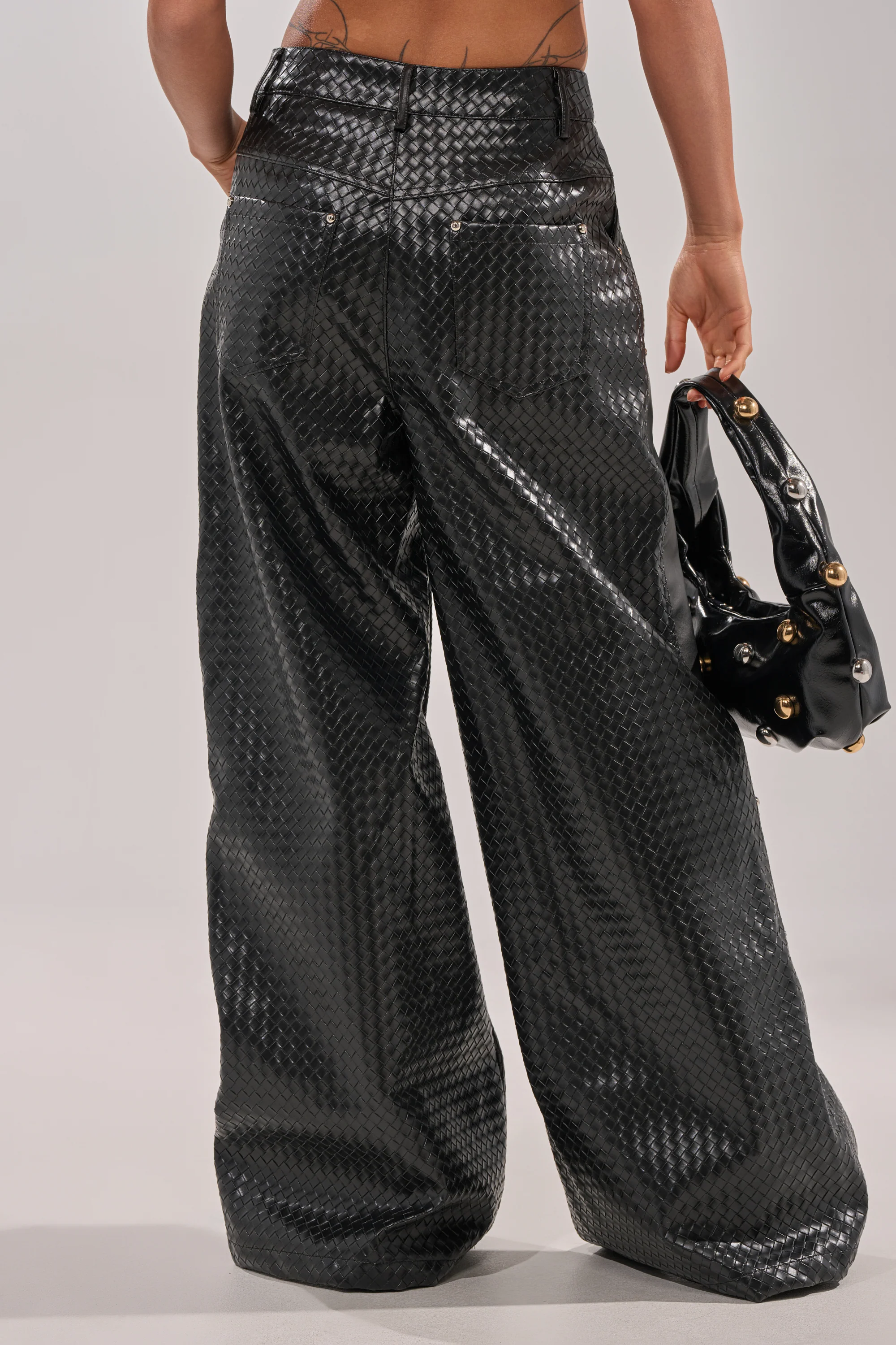 WILD TEXTURED FAUX LEATHER PANT - Image 5