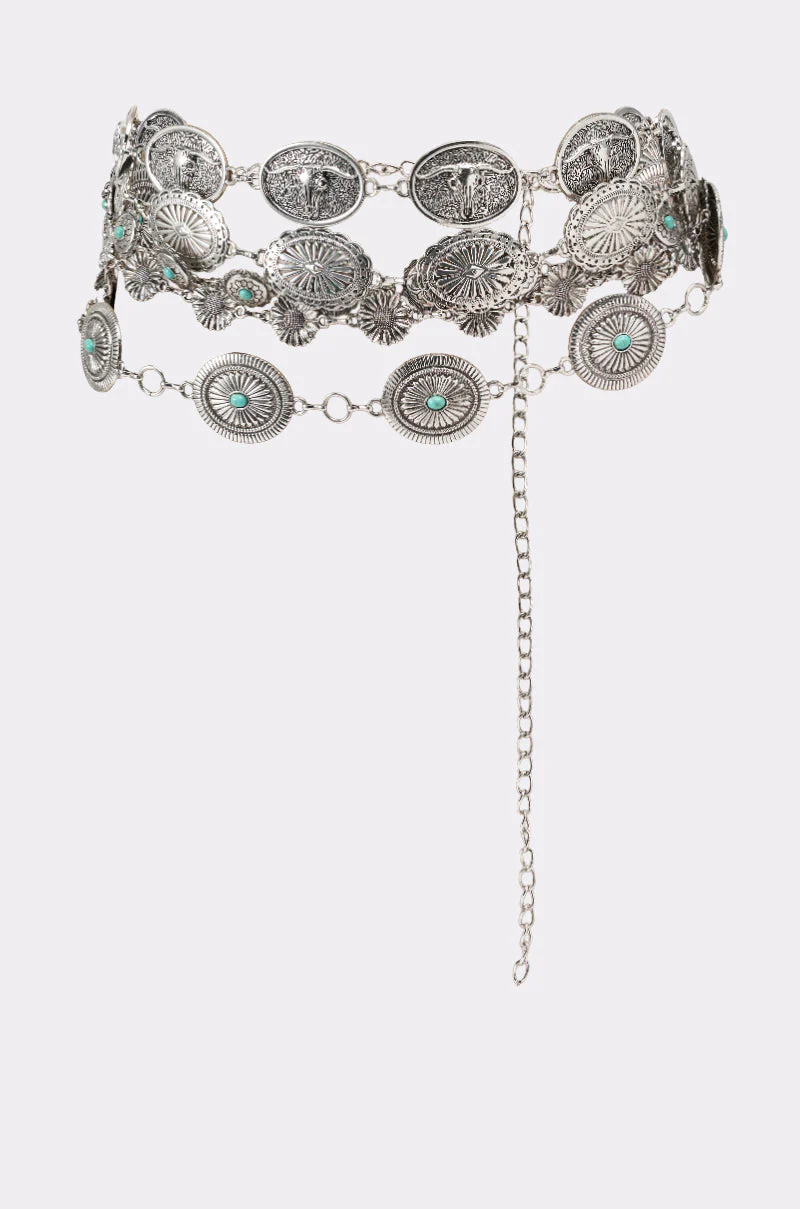 WILD WEST LAYERED CHAIN BELT - Image 2
