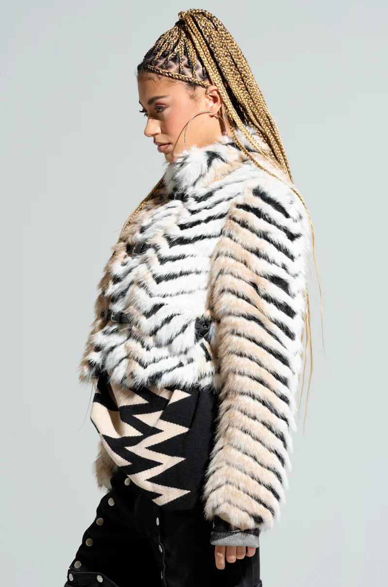 WILDER BUCKLE DETAIL FUR BOMBER - Image 5