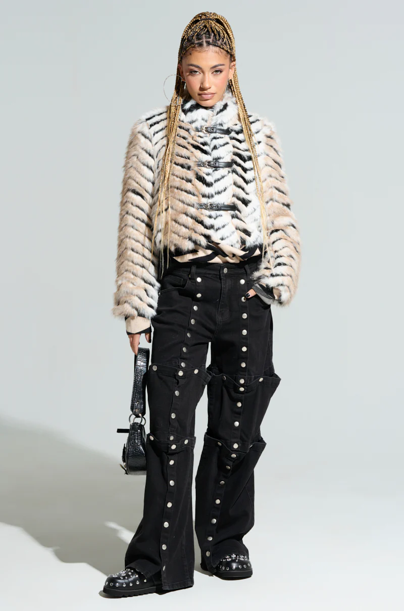 WILDER BUCKLE DETAIL FUR BOMBER - Image 7