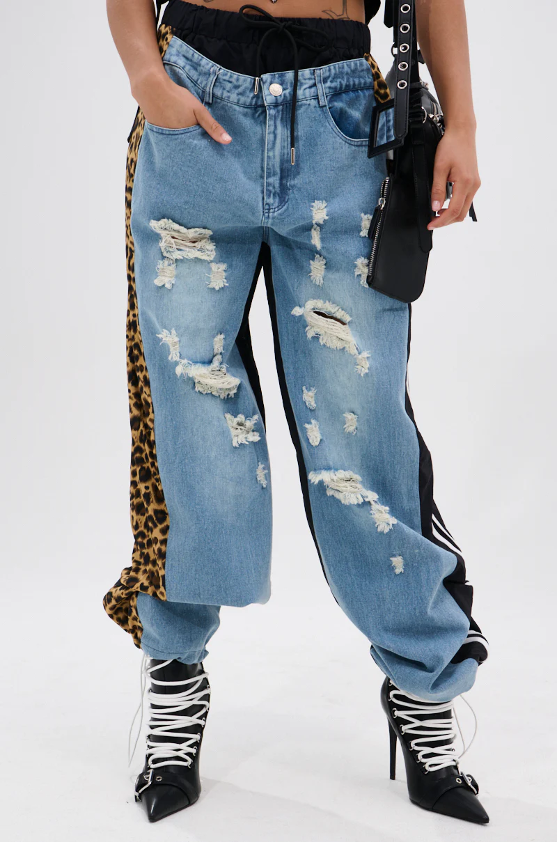 WILDIN' OUT DENIM TRACKPANTS - Image 2