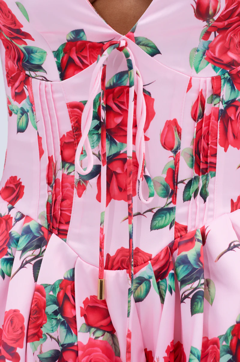 WILL YOU TAKE THIS ROSE SATIN MINI DRESS - Image 6