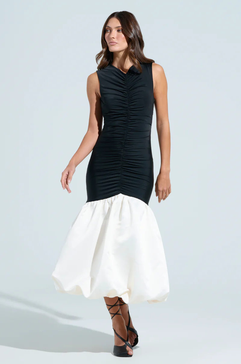 WITH THE TRENDS BUBBLE MIDI DRESS - Image 2
